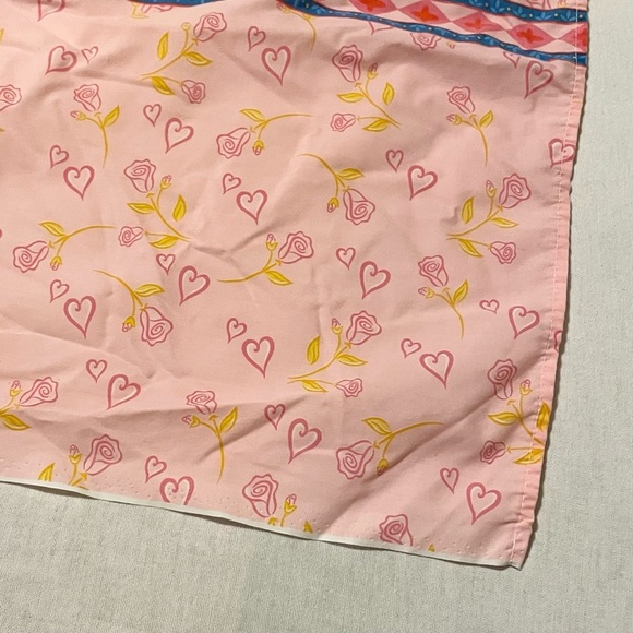 Vintage Disney Sleeping Beauty Princess Pink Flat Bed Sheet - Picture 3 of 16